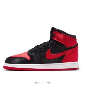 Jordan 1 Retro OG High Black & Red (Little Kids Sz 1)